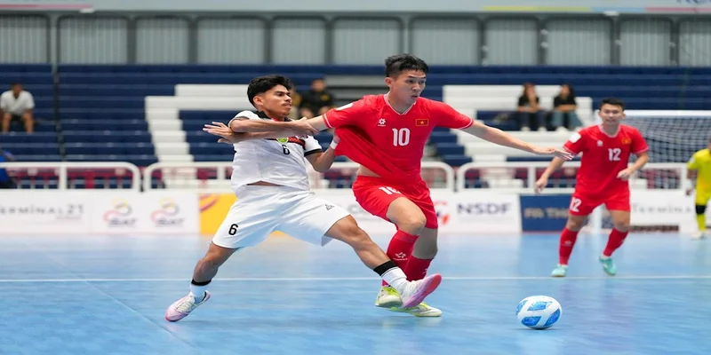 Lỗi kéo áo trong Futsal ở trận đấu giữa Việt Nam và Timo Leste
