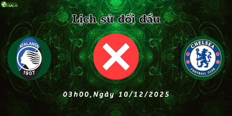 Lịch sử đối đầu Atalanta vs Chelsea